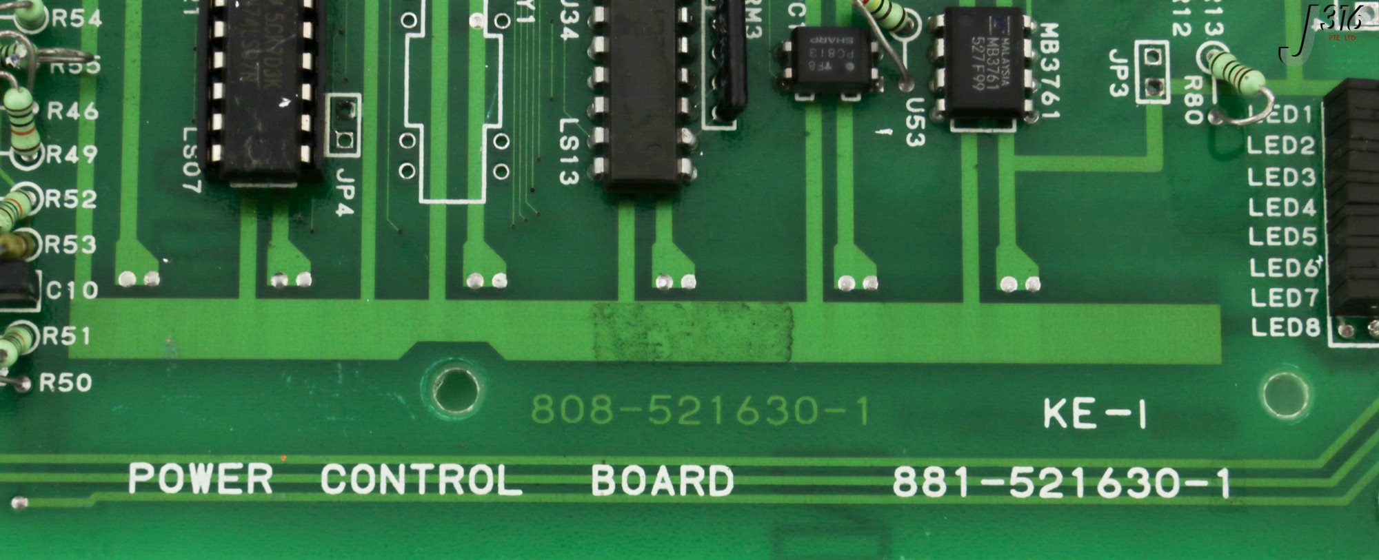 30241 TOKYO ELECTRON PCB POWER CONTROL BOARD, 808-521630-1 (PARTS